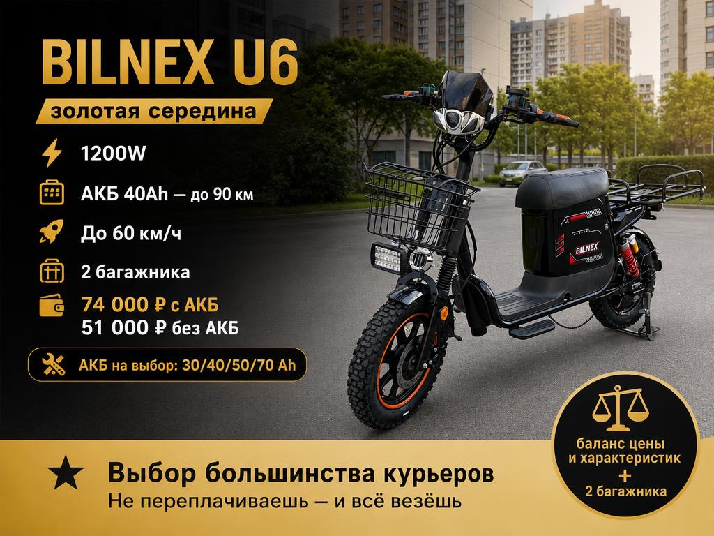 Bilnex U6: обзор и характеристики электровелосипеда
